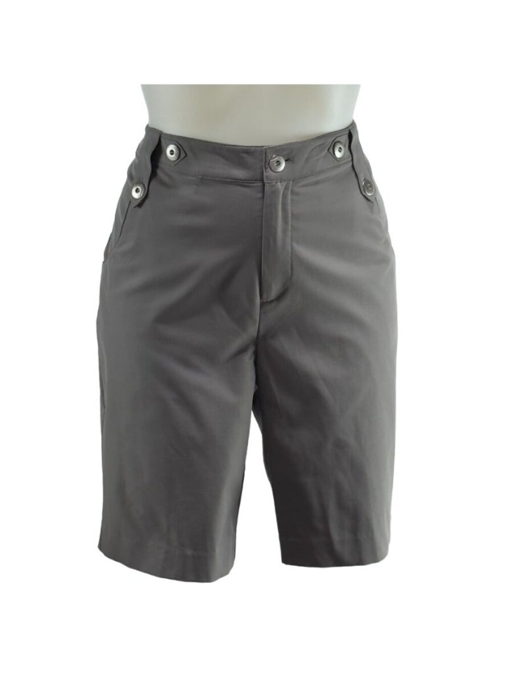 TEHAMA Women's Gray Golf Shorts Comfortable Polyester Blend Size 6